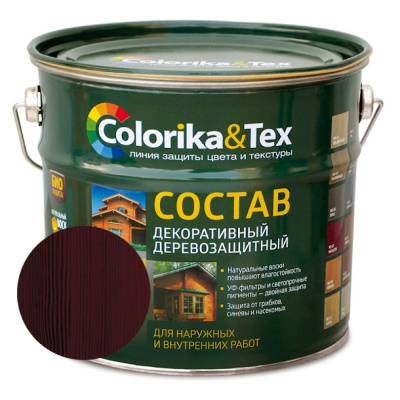 Состав деревозащитный "Colorika&Tex" макассар 2,7л
