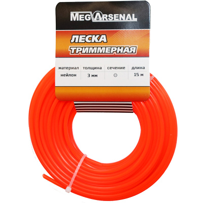 Леска триммерная MegArsenal d3.0 круг L15