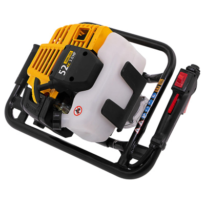 Мотобур DX-52, объём двигателя 52 см3, соединение 20 мм, без шнека// Denzel