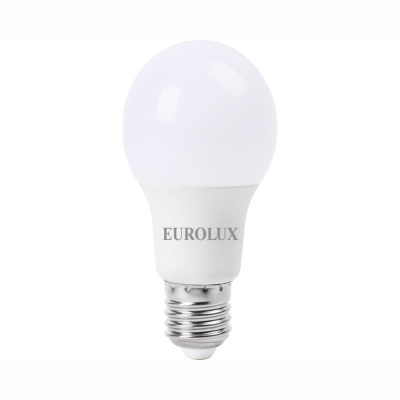 Лампа светодиодная LL-E-A60-9W-230-2,7K-E27 (груша, 9Вт, тепл., Е27) Eurolux 