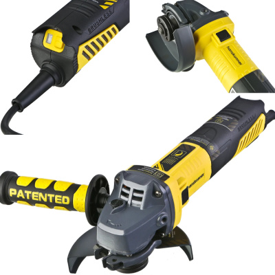 Машина углошлифовальная Hanskonner, HAG16125BE 125мм, 1600Вт, 3000-10000об/мин, БЕСЩЁТОЧНАЯ