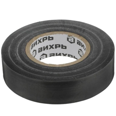 Изолента (20m * 19mm * 0,15mm) чёрный Вихрь 