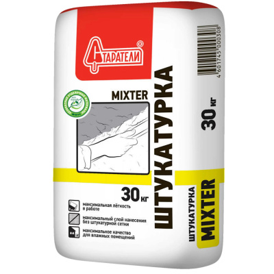 Штукатурка гипсово-цементная  30кг "Старатели" MIXTER