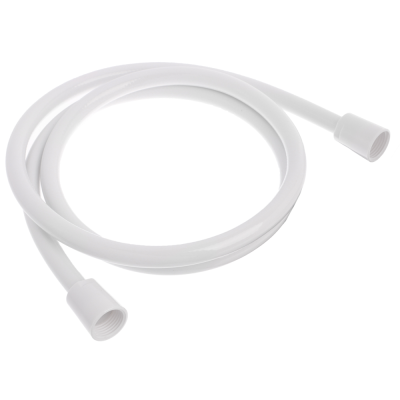 Шланг для душа, 150см, 1/2"(Имп)-1/2"(Имп), ПВХ, пластик, белый