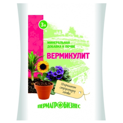 Вермикулит  3л Пермагробизнес 10/10/600 ПАБ