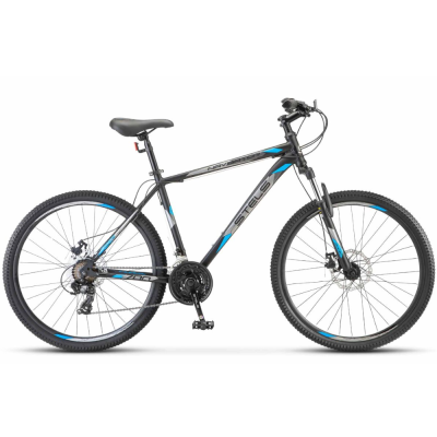 Велосипед STELS Navigator 700 27.5MD (19" Черный/Голубой)