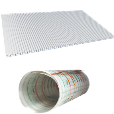 Поликарбонат сотовый прозрачный 4 мм 2100*6000