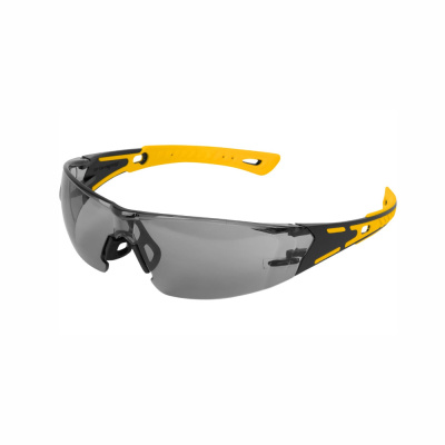 Очки защитные открытые, поликарбонатные, дымчатая линза, 2х комп.дужки// Denzel