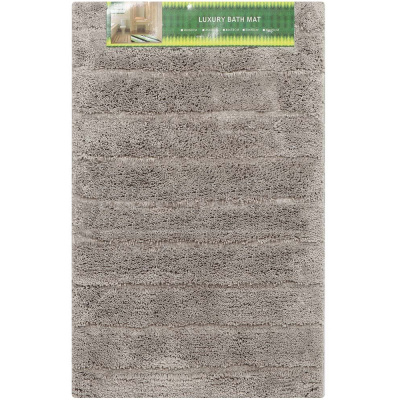 Коврик д/ванн 50*80см Травка серый Y256  I.K