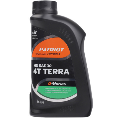 Масло минеральное PATRIOT G-Motion HD SAE 30 4Т TERRA 1л