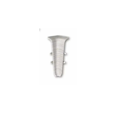 Угол для плинтуса 70мм "Деконика" Ясень серый / 253 внутренний										