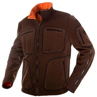 Куртка мужская "Elite -380", флис, коричневый /brown (52-54/176)
