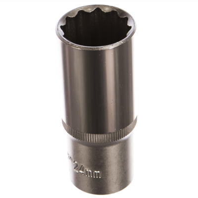 Головка торцовая 12-гранная глубокая 1/2"DR,24мм