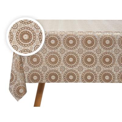 Клеенка ПВХ на тканевой основе Dekorelle Palmira 034-1, разм. 1,4х20м