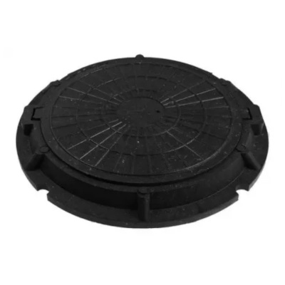 Люк полимерный круглый 30кН (3тн) 750/730 Черный