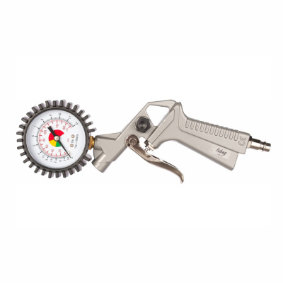 Пневмопистолет для накачки,с манометром (140л/мин 0-10бар) блистер