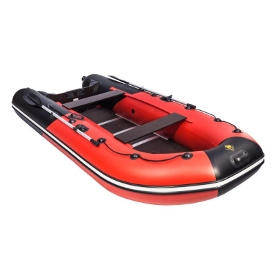 Лодка Ривьера Компакт 3600 СК комби красный/черный
