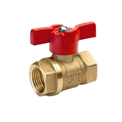 Кран шаровой 1" вн/вн бабочка 11Б27п1 А30/1 ДУ25 БОЛОГОЕ