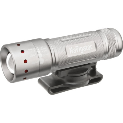 Фонарь светодиодный NPT-B01-3AAA 1LED 5Вт велосипедный металл+пластик