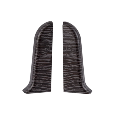 Угол для плинтуса 55мм "Идеал Классик" Венге темный / 303 торцевой (пара)										