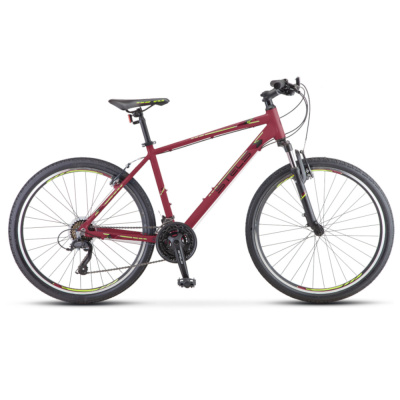 Велосипед 26" STELS Navigator-590 V (18" Бордовый/салатовый), арт.K010