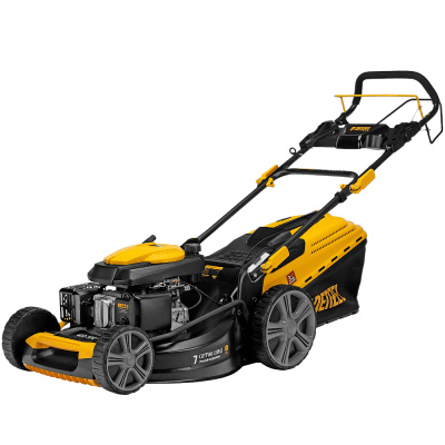 Газонокосилка бензиновая GLD-520SP, 196 куб.см., шир. 52 см,привод,7 уров.,травосб. 60 л// Denzel