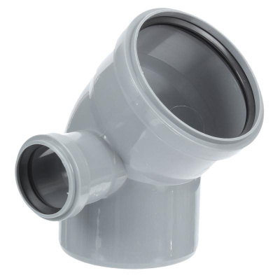 Отвод 110/45 ПП с выходом 50 левый ПФ