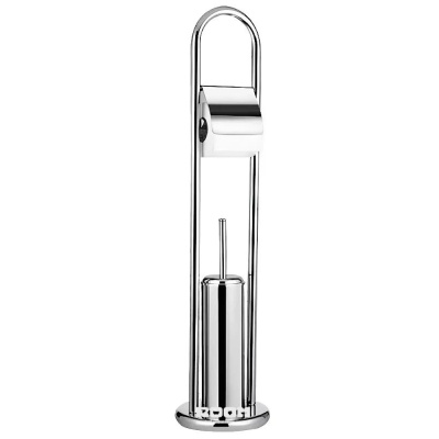 Ёршик напольный c бум/дер хром F903