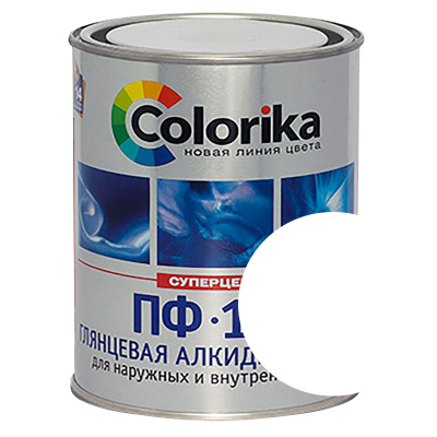 Эмаль ПФ-115 "Colorika" белая 0,9 кг