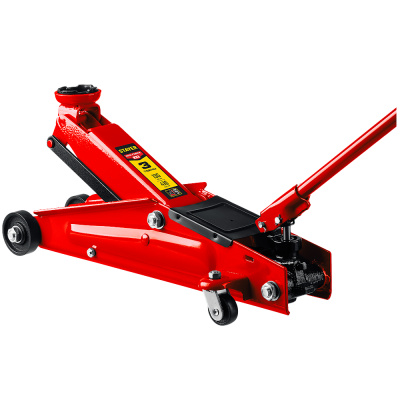 Домкрат STAYER  RED FORCE, 3 т, 135 - 410 мм, подкатной  с увеличенным подъемом и поворотной ручкой,