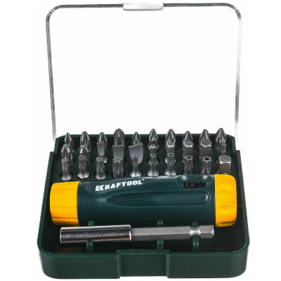 Набор KRAFTOOL отверток 32 предмета, биты