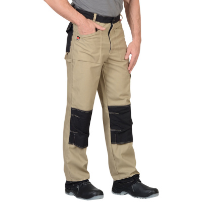 Брюки "СИРИУС-Вест-Ворк" бежевые с черным р.104-108/170-176