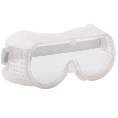 Очки защитные, закрытый тип, прямая вентиляция.