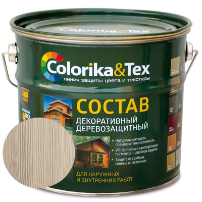 Состав деревозащитный "Colorika&Tex" иней 2,7л