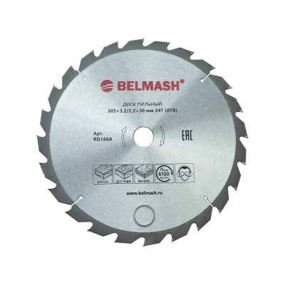 Диск пильный BELMASH 305x3,2/2,2x30 24T