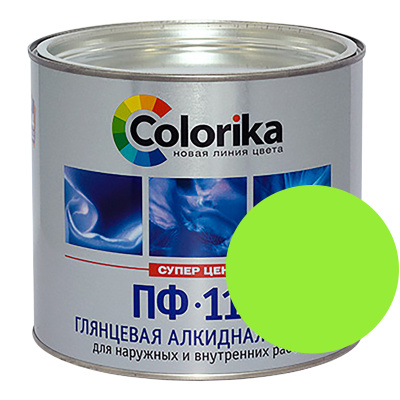 Эмаль ПФ-115 "Colorika" зеленая 6,0 кг