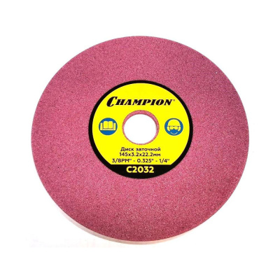 Диск  заточной  CHAMPION (3/8PM",0,325",1/4) 145х3,2х22,2 для станка  C2001, CHAMPION, КИТАЙ, 