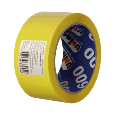 Скотч упаковочный желтый 48 ММ Х 66 М (36) "UNIBOB600"