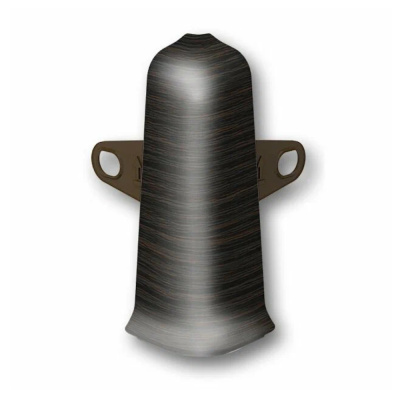 Угол для плинтуса 70мм "Деконика" Венге темный / 303 наружный (комплект)										