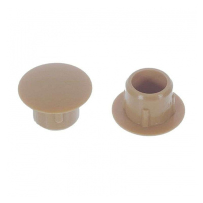 Заглушка под отверстие D10мм, темно-бежевая (12шт)