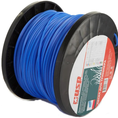 Леска для триммера, длина 250 м, профиль - квадрат, диаметр 3.0 мм