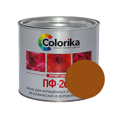 Эмаль ПФ-266 "Colorika" желто-коричневая 1,9 кг