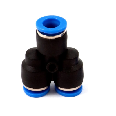 Фитинг пневматический цанговый пластиковый Y-образный PY 8