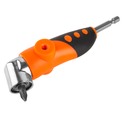 Адаптер для бит УГЛОВОЙ, УСКОРЯЕТ РАБОТУ НА 50%, 4 биты 25мм PH2, Sturm!