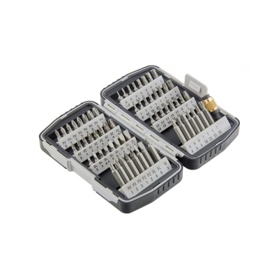 Набор бит магнитный адаптер, CrV, в пласт. боксе, 64 шт//MATRIX