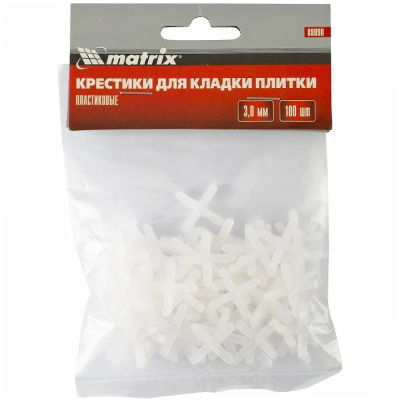 Крестики, 3,0 мм, для кладки плитки, 100 шт.// MATRIX