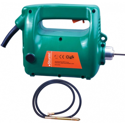 Вибратор портативный для бетона Sturm, 2000 Вт, вал 4 м CV7120