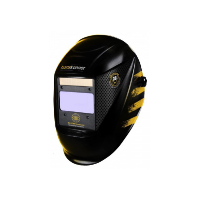 Маска сварщика "Хамелеон" 100x50мм, DIN 4/5-9/9-13, 1/30000сек, 4 рег-ки,HAW91A6WH  Hanskonner