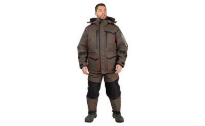 Костюм зимний Поплавок Siberia Floating цвет Хаки/Черный ткань Breathable (Размер: 56-58, Рост: 182 