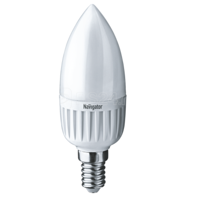Лампа светодиодная LED 5вт E27 белый матовая свеча